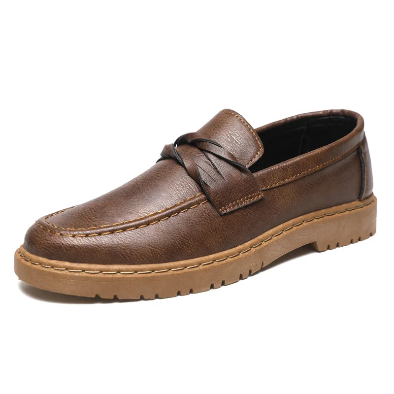 Men’s Casual Leather Loafers Slip-On